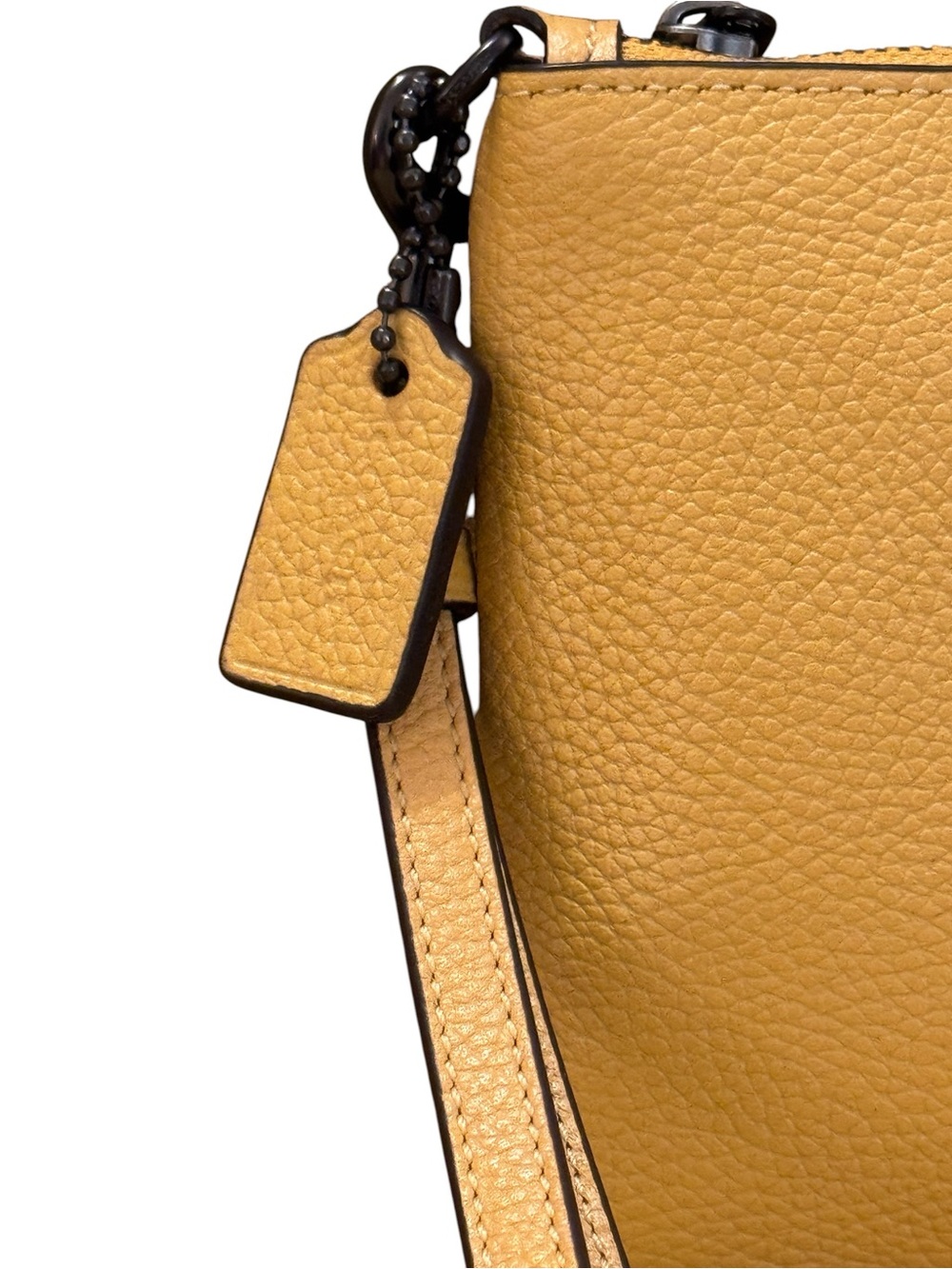 Coach Pebbled Leather Wristlet - Picture 2 of 10